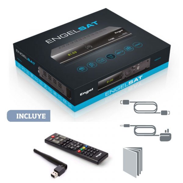 RECEPTOR TV SATELITE HD PVR CON WIFI ENGEL RS8100Y