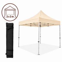 CARPA ALUMINIO BEIGE PRO 3X3M LONA 300GRS DONNA GARDEN DG1157