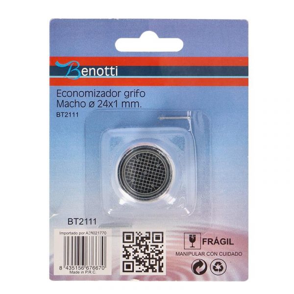 ECONOMIZADOR GRIFO MACHO 24X1MM BENOTTI BT2111 - Imagen 3