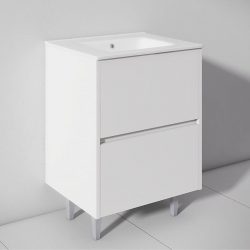 MUEBLE BAÑO BLANCO SERIE OPORTO 60X46X85CM BENOTTI BT2245