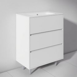 MUEBLE BAÑO BLANCO SERIE TOSCANA 80X46X85CM BENOTTI BT2242