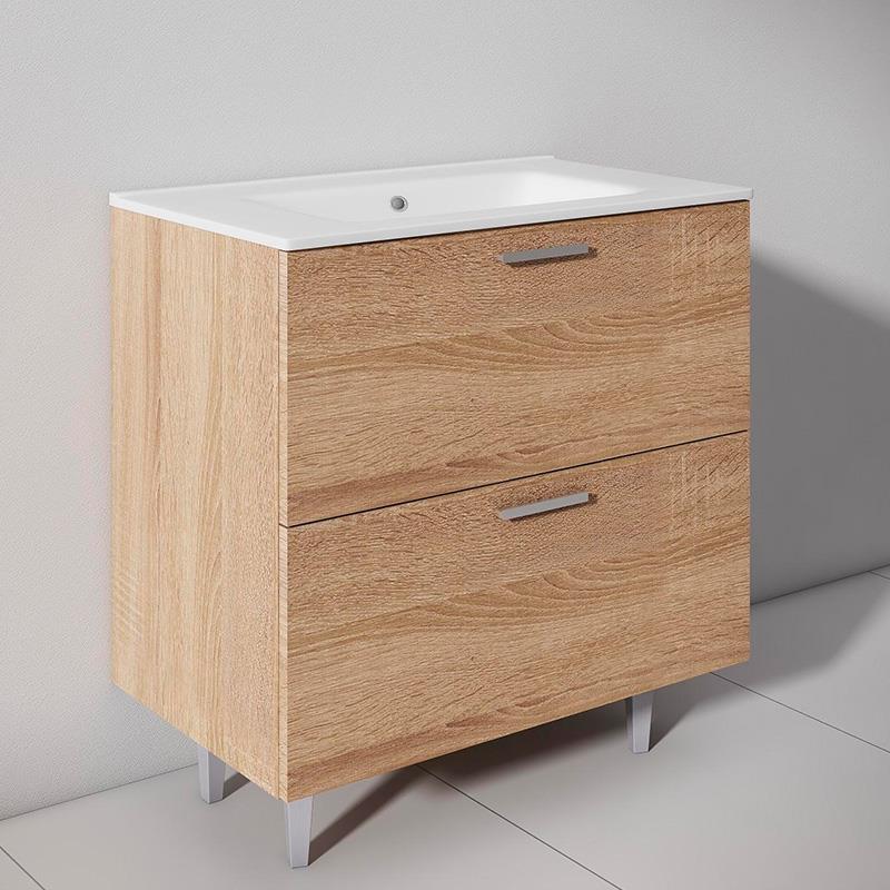 MUEBLE BAÑO HAYA SERIE MODENA 80X46X85CM BENOTTI BT2164 MUEBLES DE BAÑOS MUEBLE DE BAÑO CON LAVAMANOS MUEBLES PARA BAÑOS DE PIE CON PIE