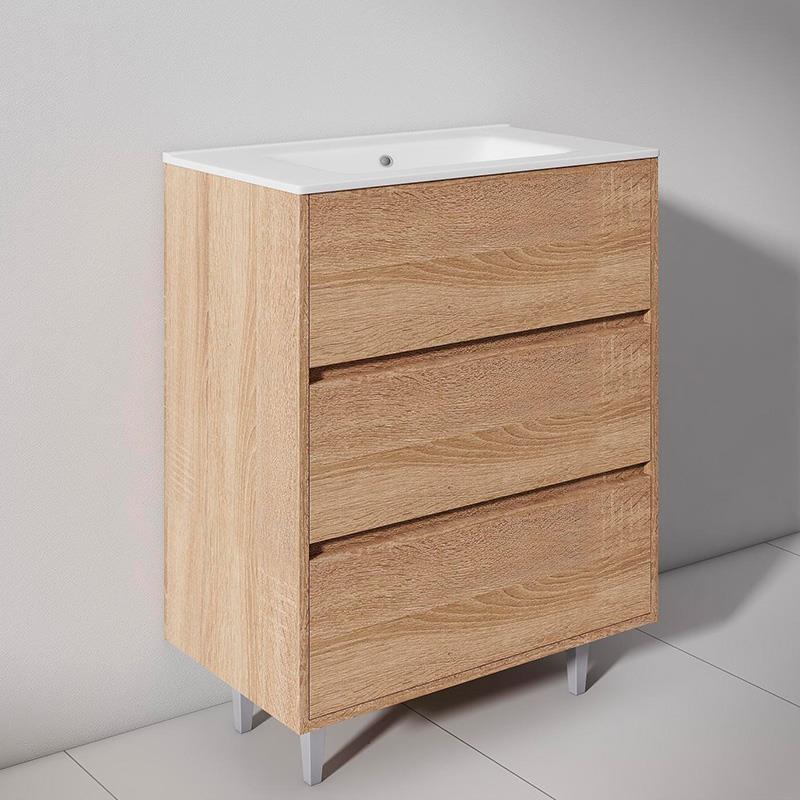 MUEBLE BAÑO HAYA SERIE TOSCANA 80X46X85CM BENOTTI BT2244 MUEBLES DE BAÑOS MUEBLE DE BAÑO CON LAVAMANOS MUEBLES CON PATAS