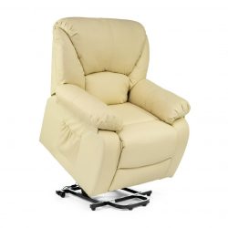 SILLON CHAMONIX LEVANTAPERSONA Y MASAJE RECLINABLE CALOR LUMBAR BEIGE ECO-DE ECO-8590UP