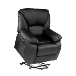SILLON CHAMONIX LEVANTAPERSONA Y MASAJE RECLINABLE CALOR LUMBAR NEGRO ECO-DE ECO-8590UP