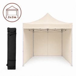 CARPA PLEGABLE METAL C/PAREDES 3X3M BEIGE DONNA GARDEN DG1225