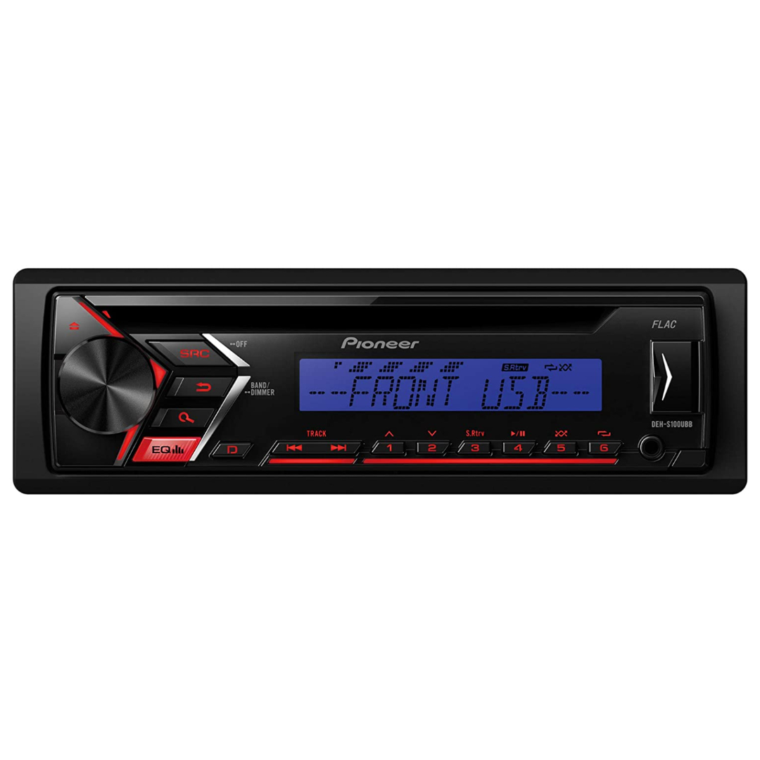 RADIO CD COCHE USB RCA AUXILIAR 200V PIONEER DEHS100UBB