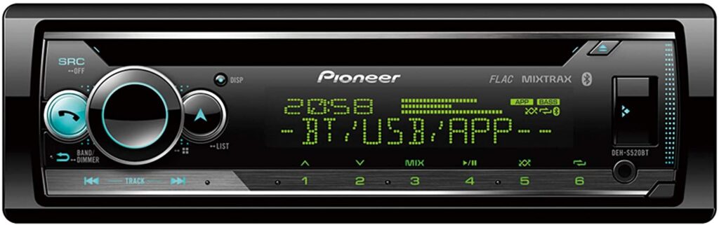 RADIO CD ILUMINACION MULTICOLOR BLUETOOTH USB SPOTIFY COMPATIBLE CON APPLE Y ANDROID PIONEER DEHS520BT RADIO PIONEER RADIOS PIONEER RADIOS PARA COCHES