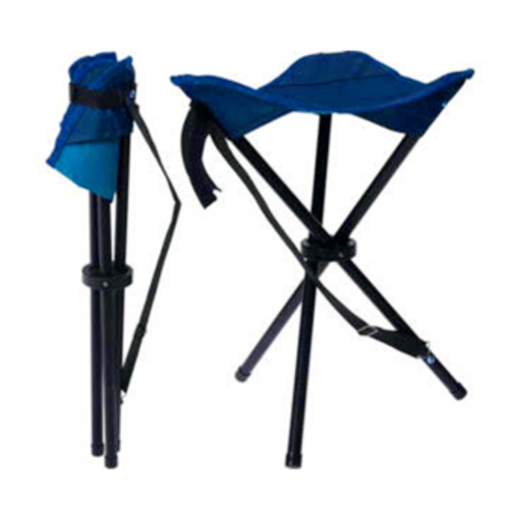  liyuzhu Taburete plegable portátil para camping, asiento  plegable, silla de pesca pequeña, taburete plegable ligero con pies planos  estables y bolsa de transporte, ideal para acampar (color B: B) : Patio