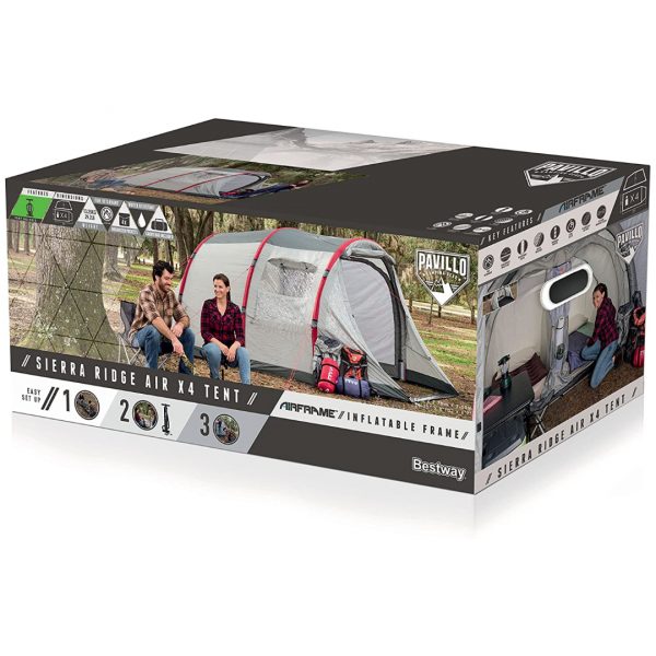 TIENDA DE CAMPAÑA SIERRA RIDGE 4 PLAZAS INFLABLE 68078 340374 BESTWAY 630278 - Imagen 2