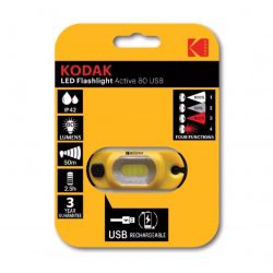LINTERNA KODAK LED DE CABEZA ACTIVE 80 USB RECARGABLE KODAK ACTIVE80USB