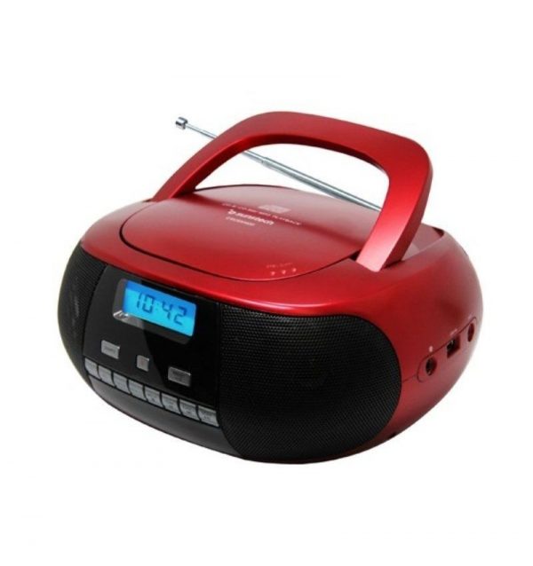 RADIO CD/MP3 PORTATIL ROJO SUNSTECH CRUSM400RED