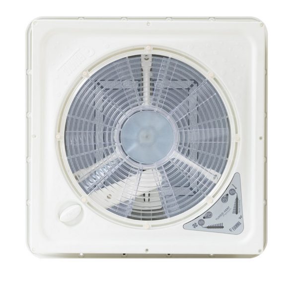 CLARABOYA TURBO VENTILADOR PREMIUM 160 BLANCA 40X40CM FIAMMA 170264 - Imagen 3