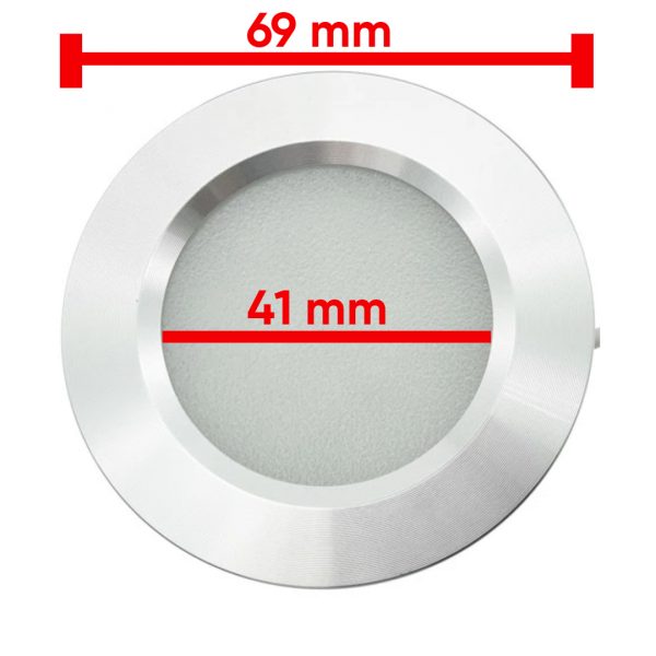LUZ LED DE TECHO 3W 12V LUZ BLANCA SILVER LEDSILVER12V - Imagen 2