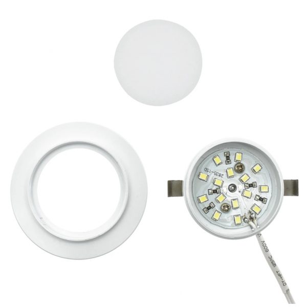 LUZ LED DE TECHO 3W 12V LUZ BLANCA SILVER LEDSILVER12V - Imagen 3