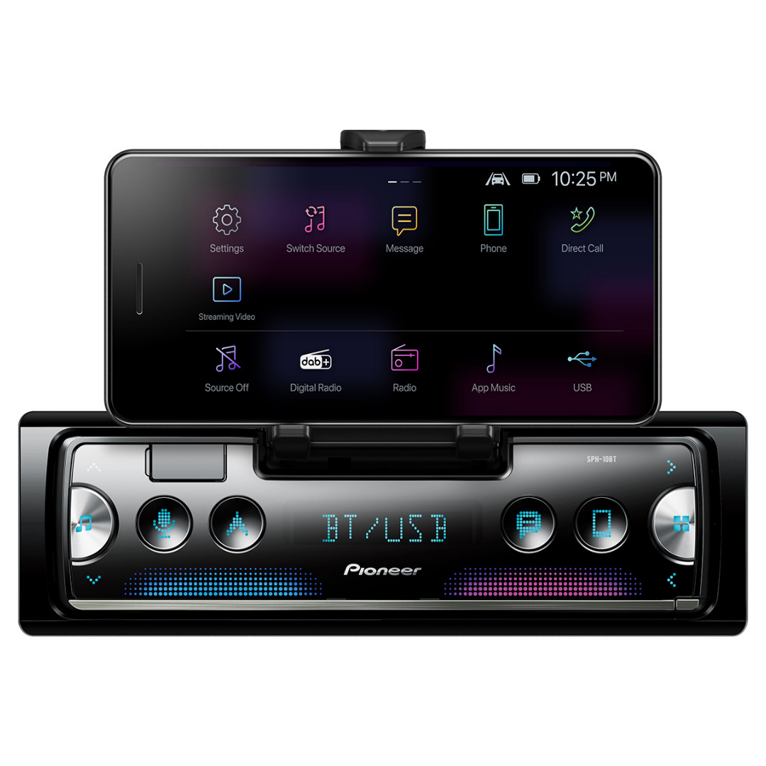 RADIO 1-DIN BLUETOOTH USB SPOTIFY PARA IPHONE Y ANDROID PIONEER SPH10BT |