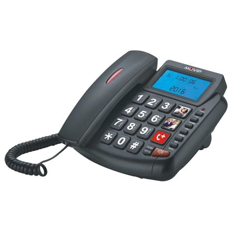 TELEFONO FIJO PARA PERSONAS MAYORES BIGPHONE MUVIP MV0170