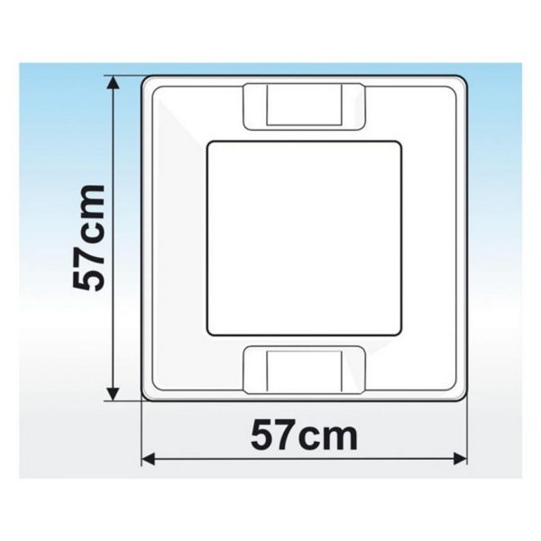CLARABOYA VENT 50 BLANCA 50X50CM FIAMMA 170212 - Imagen 5