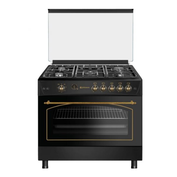 COCINA DE GAS 5 ZONAS 90CM NEGRA EAS ELECTRIC EFG9H60N