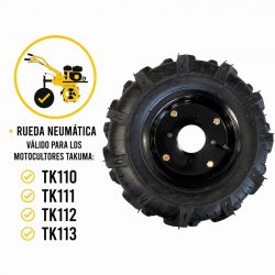 RUEDA NEUMATICA 400-8 MOTOCULTOR TAKUMA TK121