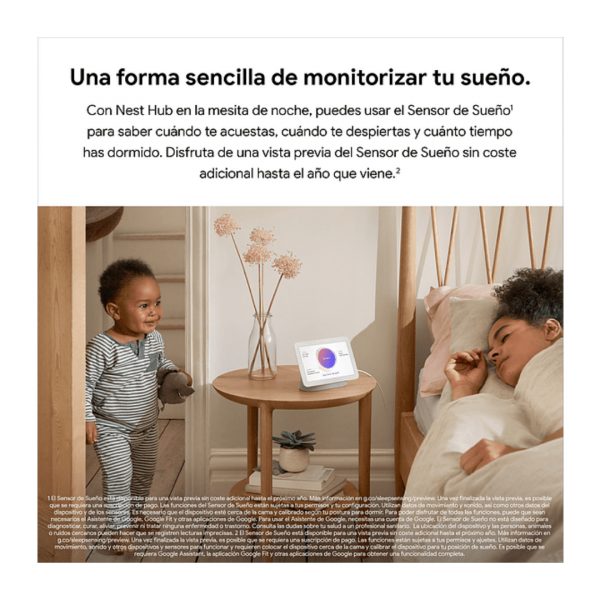 PANTALLA INTELIGENTE CON ASISTENTE GOOGLE 2GEN 7" NEST HUB GUIK2 - Imagen 5
