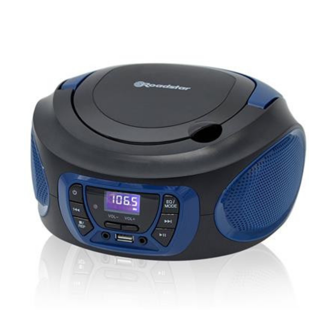 RADIO PORATIL CD MP3 Y USB VERDE ROADSTAR CDR365Y/G