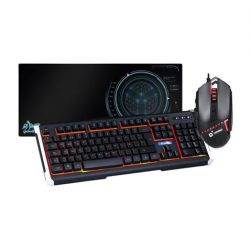 PACK GAMING TECLADO + RATON + ALFOMBRILLA XXL CROMAD PACKGAMING1