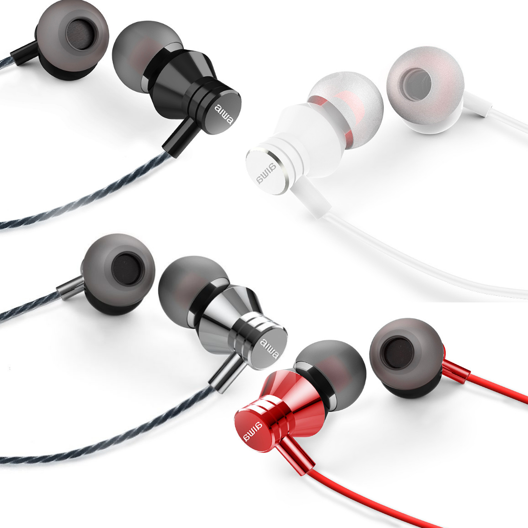 AURICULARES IN-EAR HEADPHONE WITH REMOTE+MIC AIWA AURICULARES CON CABLES AURICULARA CON MICRO AURICULAR CON MICROFONOS