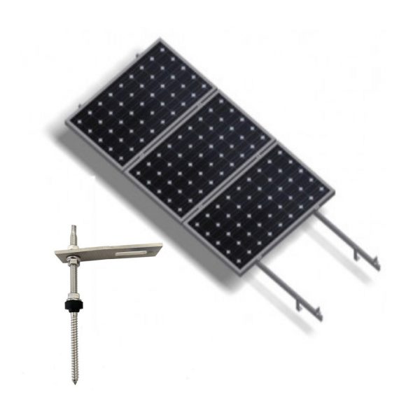 ESTRUCTURA PANEL SOLAR FV COPLANAR C/ HORIZONTAL CYM-POWER CYM-TIH - Imagen 2