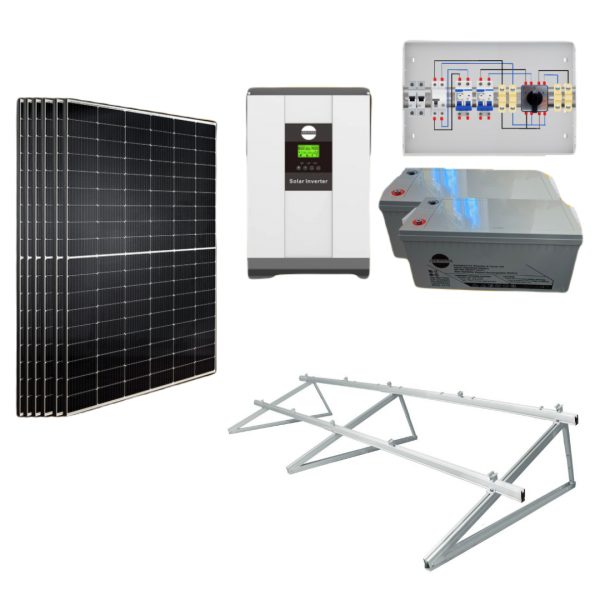 KIT SOLAR AISLADA 24V 1,82KWP 6000WH/DIA 3.1KWH AC 3KW CYM-POWER CYM18104 KIT SOLARES PANEL SOLAR PANELES SOLARES 24 VOLTIOS