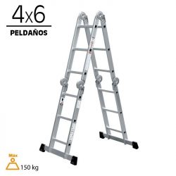 ESCALERA ALUMINIO MULTIPOSICION 4X6 AIRMEC AM131300