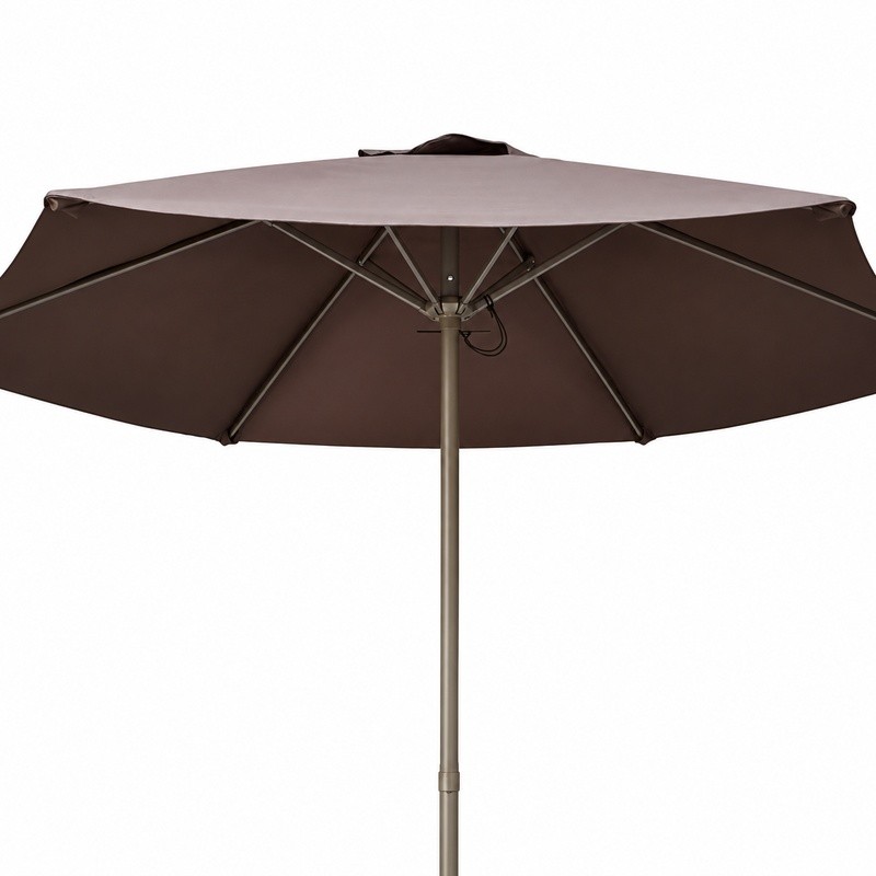 SOMBRILLA PARASOL ACERO MARRON 2.10 METROS DONNA GARDEN DG1325 - Imagen 2