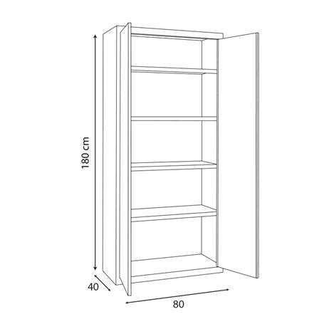 ARMARIO METALICO MULTIUSOS 180X80X40CM AIRMEC AM131394 - Imagen 6