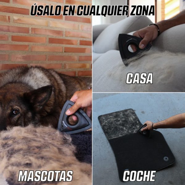 CARPET SOLUTION ELIMINADOR DE PELOS RETIRA TODOS LOS PELOS DE TU MASCOTA BASSMOTOR - Imagen 4