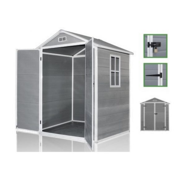 CASETA DE EXTERIOR PVC GRIS 558128