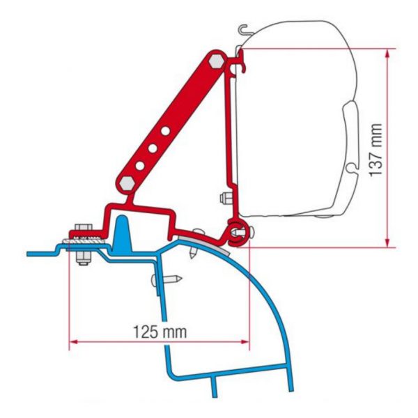 KIT DE ANCLAJES F45 MASTER/MOVANO/INTERSTAR 1998-2010 FIAMMA 250261