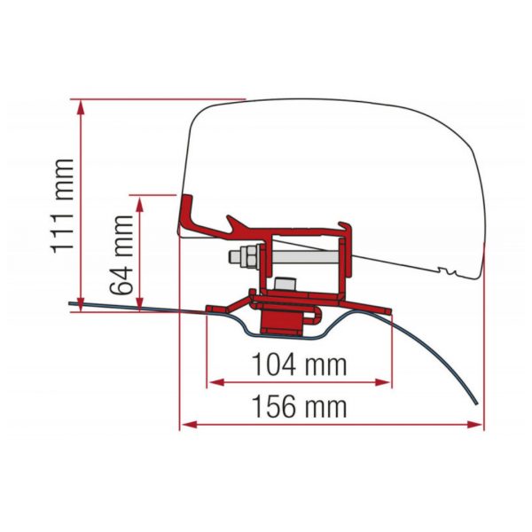 KIT DE ANCLAJES KIT F40 PSA FIAMMA 250556