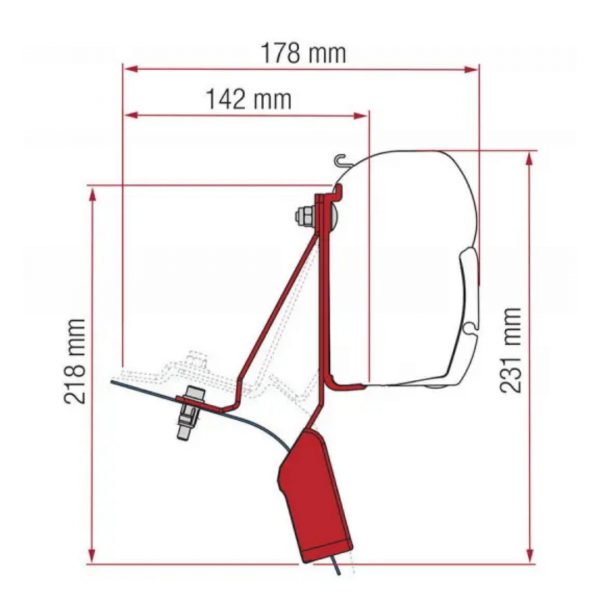 KIT DE ANCLAJES F45 FORD CUSTOM NUGGET 2015 98655Z114 250558