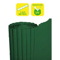 CAÑIZO PLASTICO DOBLE CARA 1.5X3 METROS VERDE SUNGARDEN SG0039