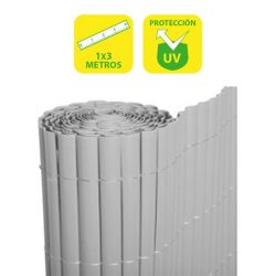 CAÑIZO PLASTICO DOBLE CARA 1X3 METROS GRIS CLARO SUNGARDEN SG0035