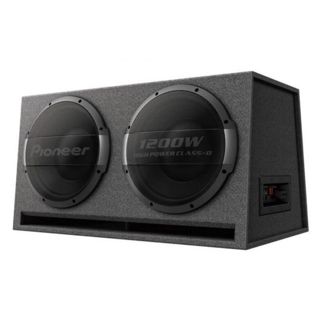 SUBWOOFER CON REFLEJO DE GRAVES Y AMPLIFICADOR 3000W PIONEER TSWX1220AH