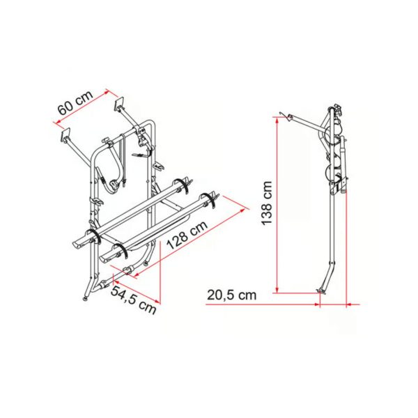 CARRY-BIKE MERCEDES CLASS V FIAMMA 270254 - Imagen 2