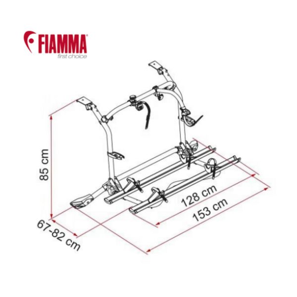 CARRY-BIKE VW T5 PRO DEEP BLACK 02096-71A FIAMMA 270250 - Imagen 2