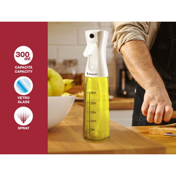 PULVERIZADOR DE ACEITE Y CONDIMENTOS 300ML BEPER 102SPE002 - Imagen 2