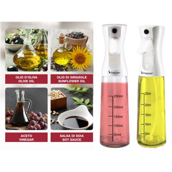 PULVERIZADOR DE ACEITE Y CONDIMENTOS 300ML BEPER 102SPE002 - Imagen 3