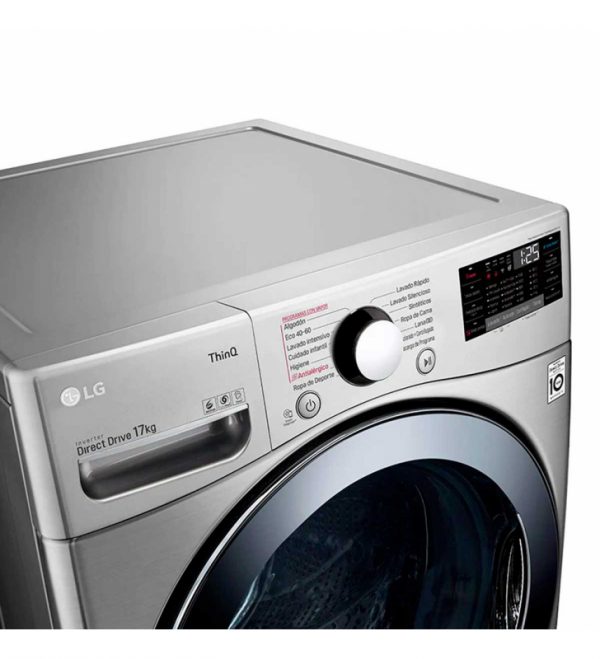 LAVADORA CARGA FRONTAL 17KG INOX LG F1P1CY2T - Imagen 3