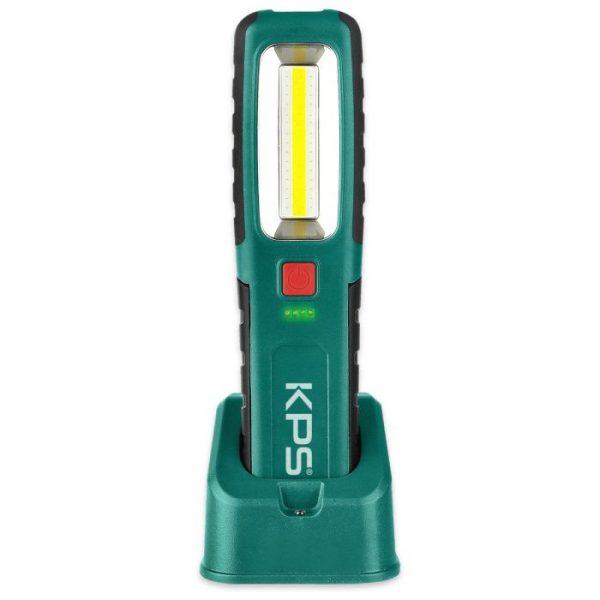 LINTERNA PORTATIL LED 10W RECARGABLE Y BASE KORPASS 24674