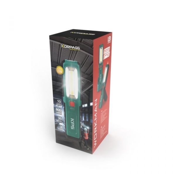LINTERNA PORTATIL LED 10W RECARGABLE Y BASE KORPASS 24674 - Imagen 5