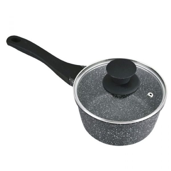 CAZO ALUMINIO FUNDIDO BLACK PIEDRA 16CM SUPREME 33451