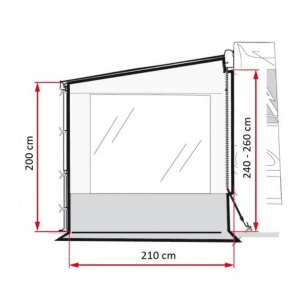 CIERRE LATERAL SIDE W PRO F35/CARAVANSTORE FIAMMA 250108 - Imagen 2
